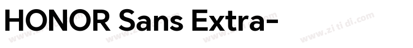 HONOR Sans Extra字体转换